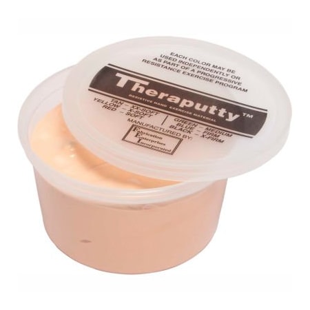 Fabrication Enterprises TheraPutty Scented Exercise Putty, Vanilla, Tan, XX-Light, 1 Pound 318036